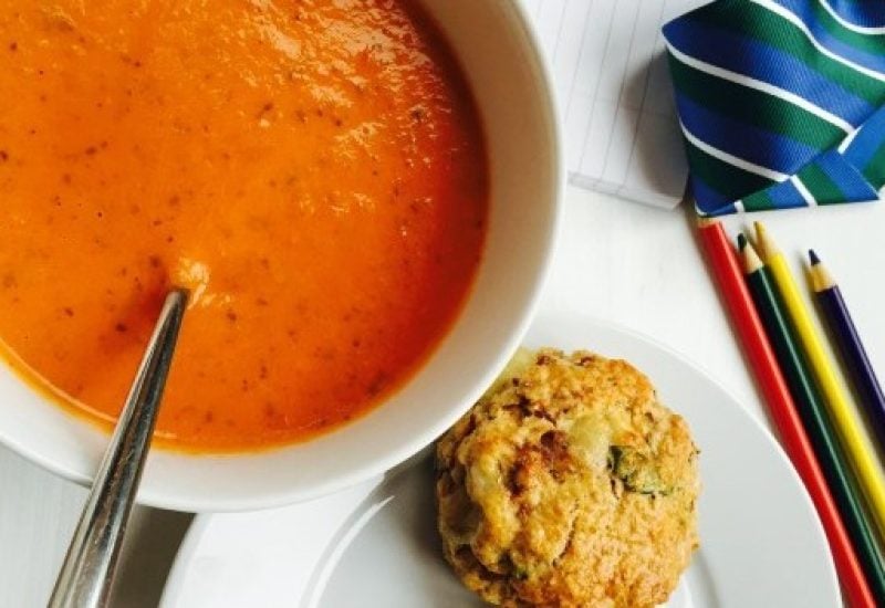 Tomato Soup and Italian Scones (1)