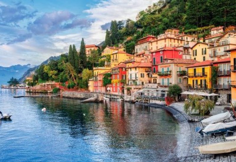 Town of Menaggio on lake Como, Milan, Italy