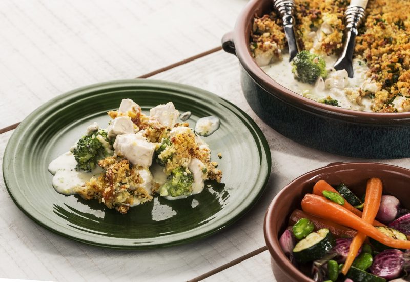 Turkey & Broccoli Crumble_side of veg