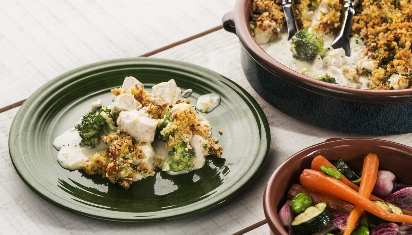 Turkey & Broccoli Crumble_side of veg