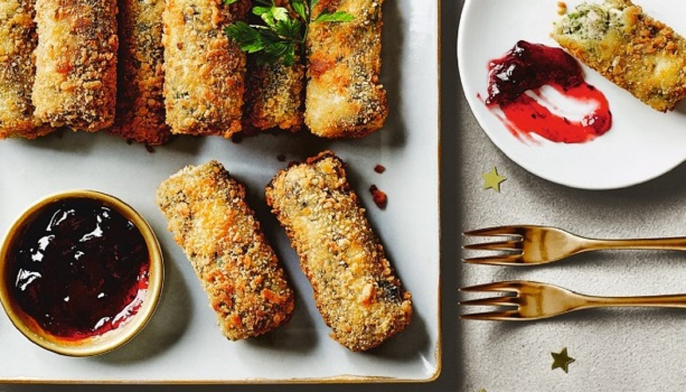 Festive Turkey Tapas Croquettes with a Cranberry Dip