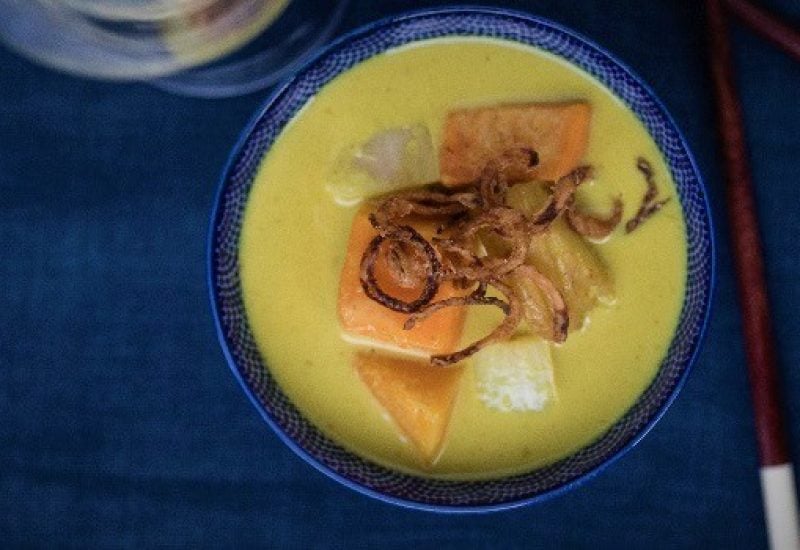 Vegan Gaeng Karee Fuktong Recipe By At Saba