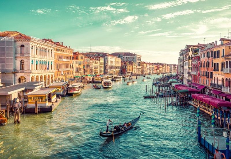 View of Venice's Grand Canal