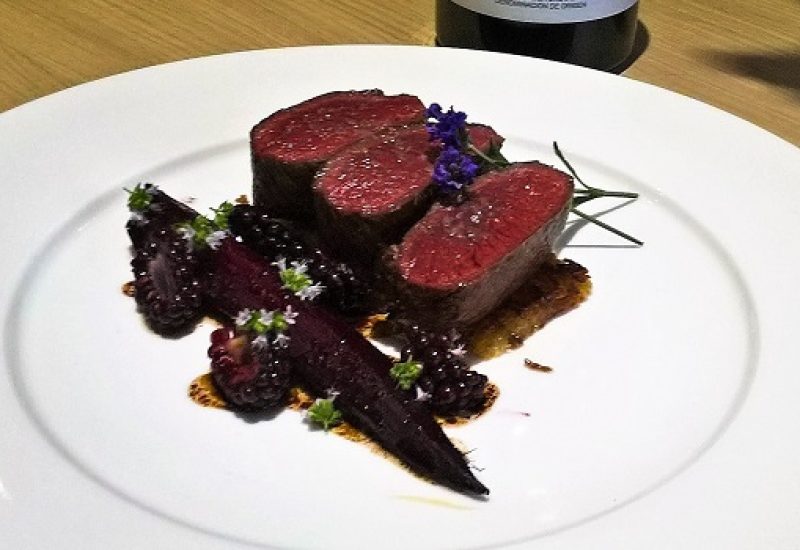 Venison, Beetroot, Blackberries and Lavender with La Solana Suertes del Marqués – Recipe and Wine Pairing by Julie Dupouy