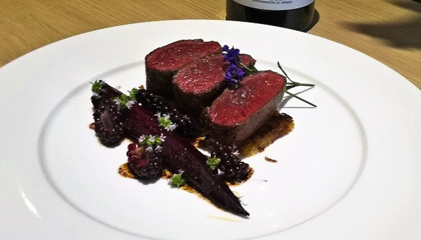 Venison, Beetroot, Blackberries and Lavender with La Solana Suertes del Marqués – Recipe and Wine Pairing by Julie Dupouy