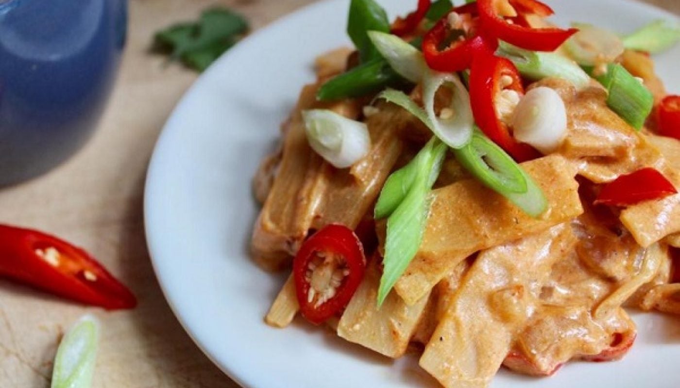 Spicy Bamboo Shoots with Sticky Rice Recipe By The Baking Nutritionist