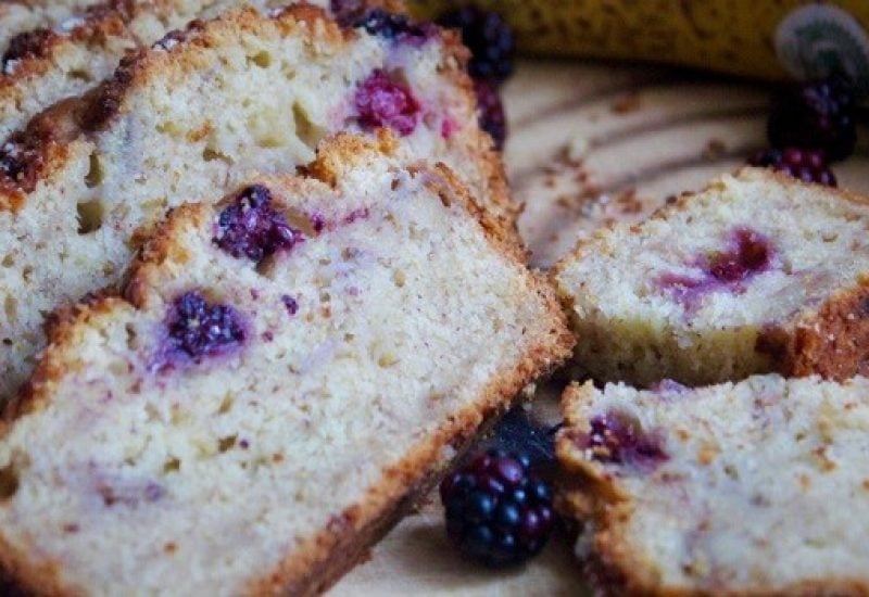 Banana & Blackberry Bread Recipe By The Baking Nutritionist