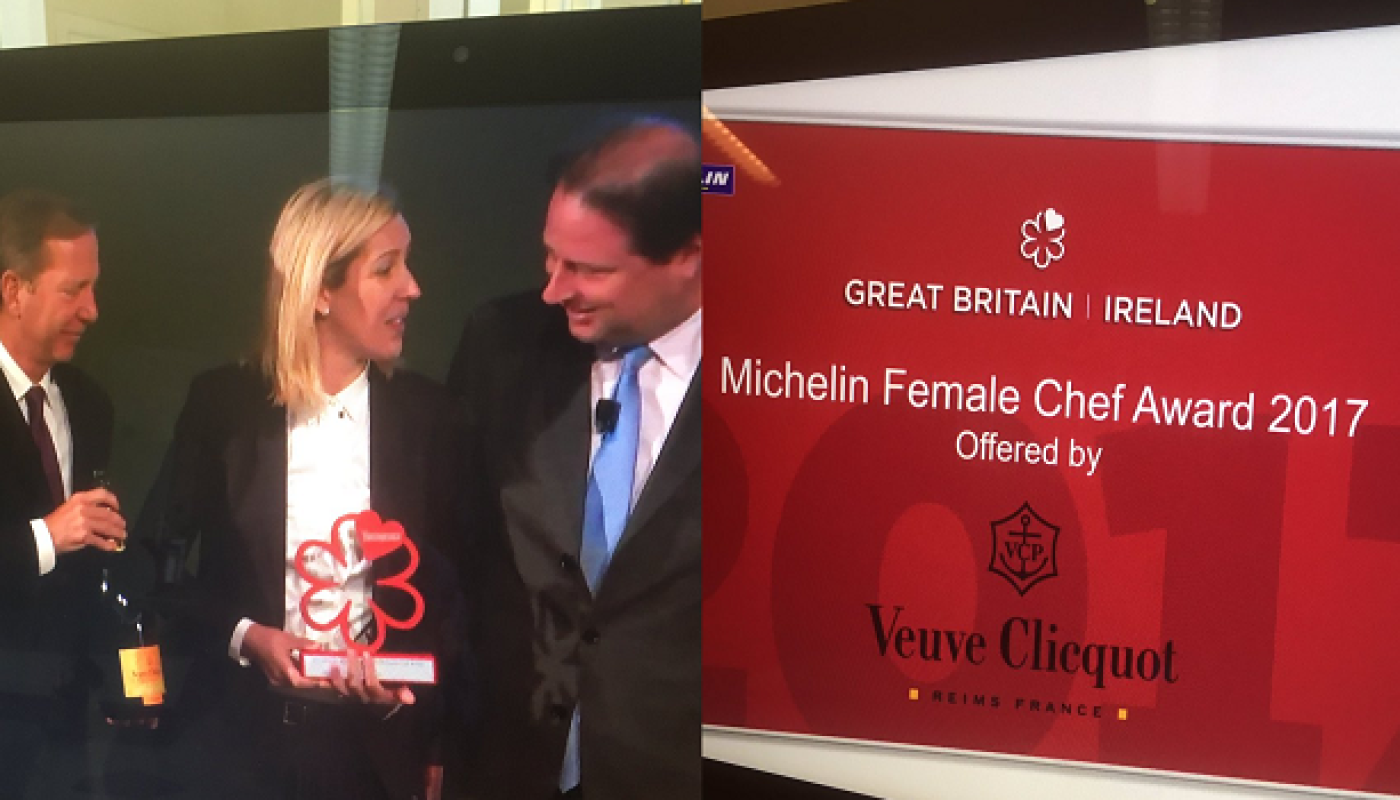 Clare Smyth Awarded Michelin Female Chef Award 2017