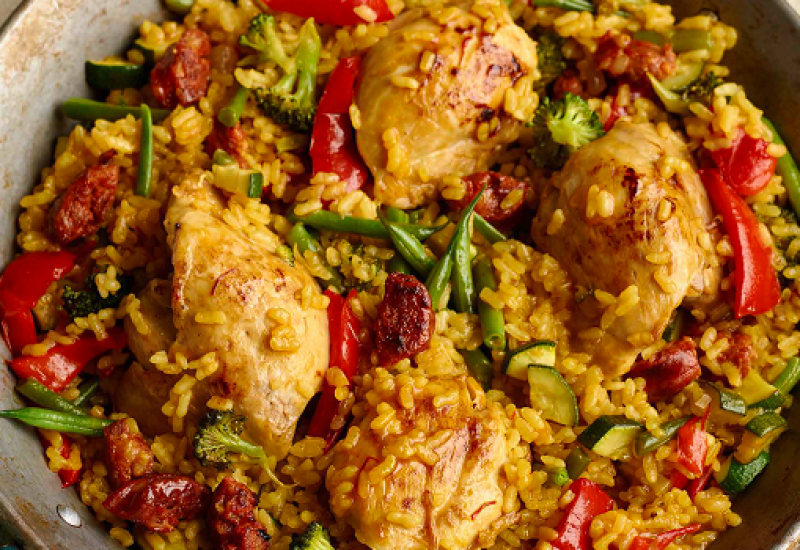 Spanish Chicken Paella Recipe from The Allergy-Free Family Cookbook