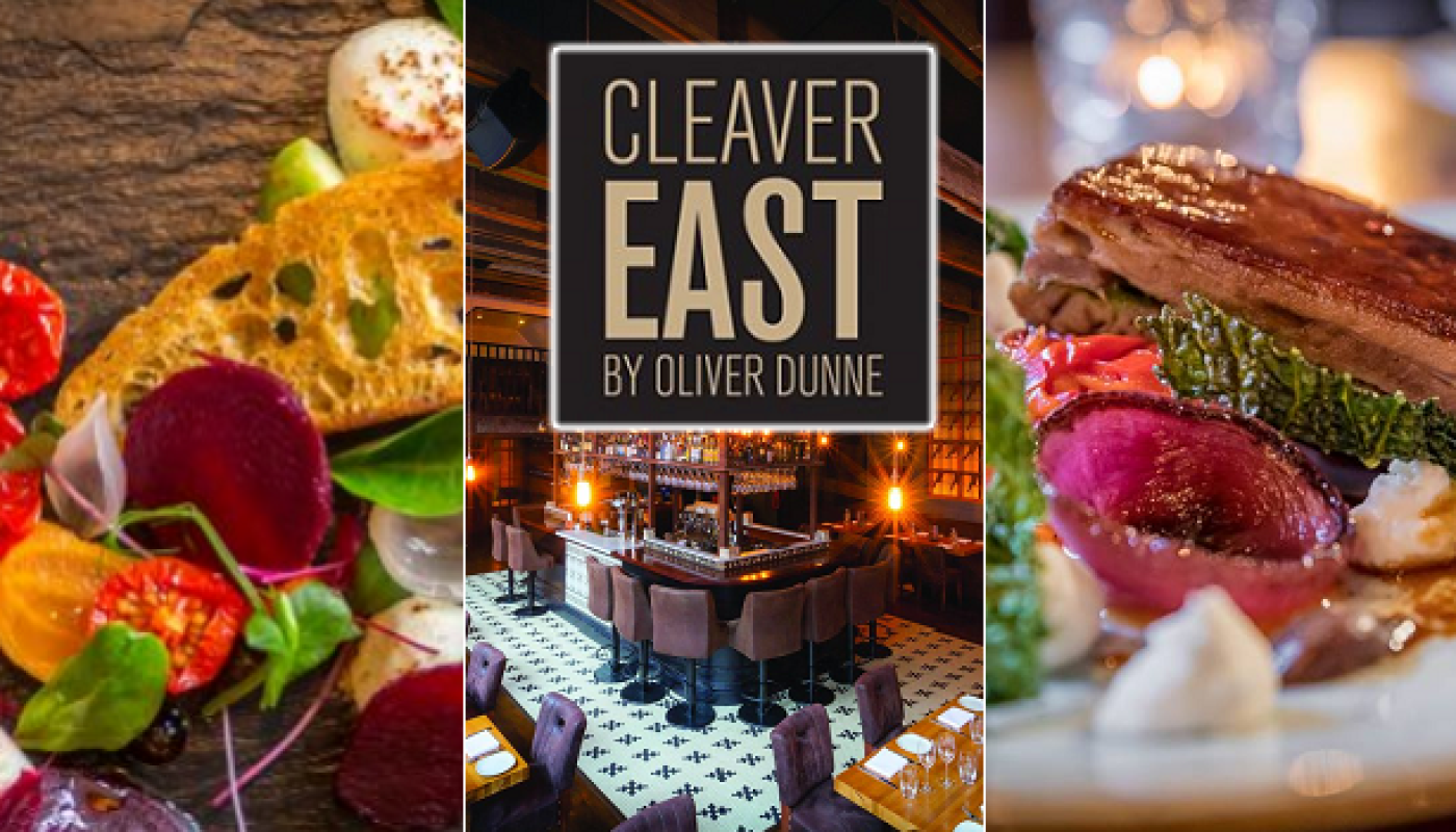 Have a Delicious Sunday Night Out - Two Course Dinner for 2 People at Cleaver East for Only €30