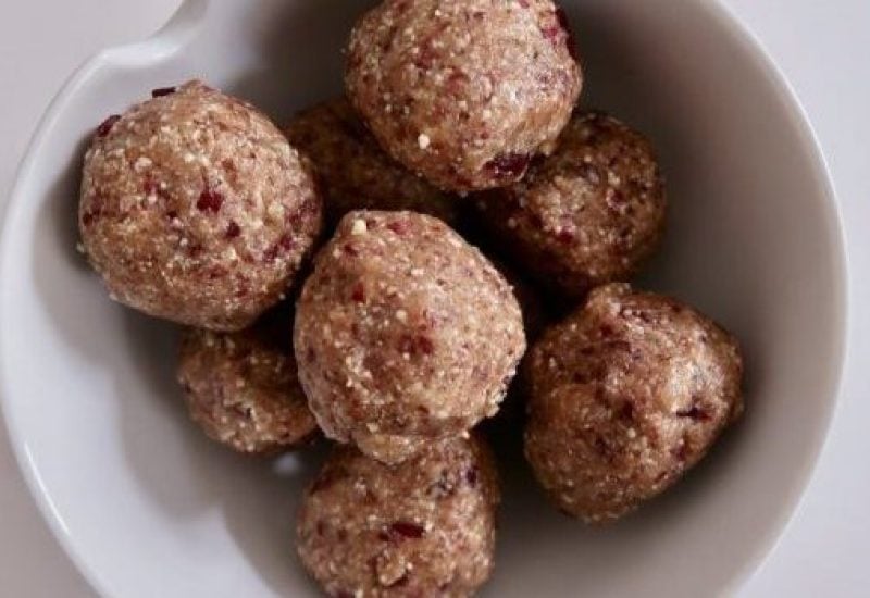 cranberry energy balls holly white