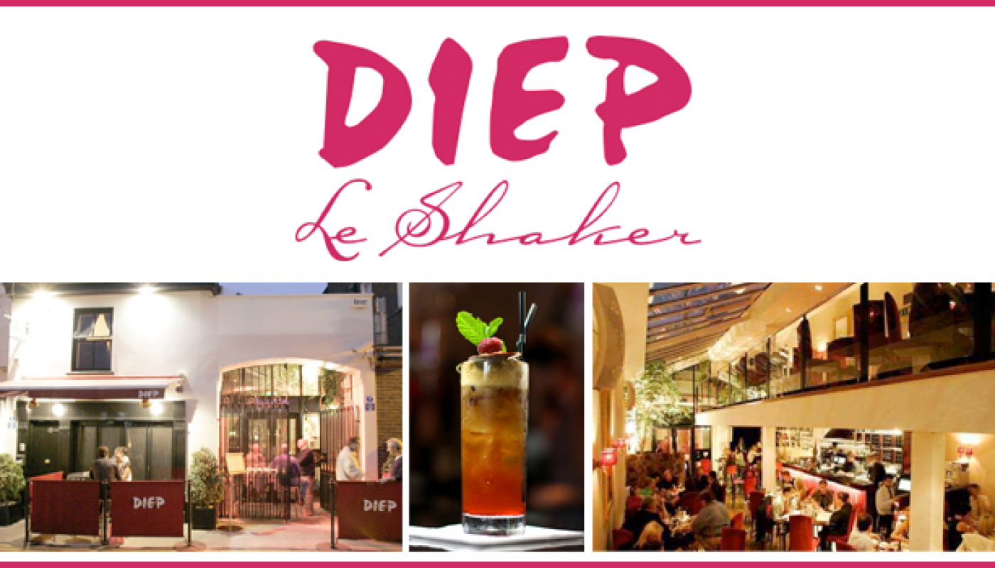 Taste of Fine Thai Dining – Diep Le Shaker are offering a 2 course dinner with a glass of prosecco or cocktail for 2 people - SOLD OUT