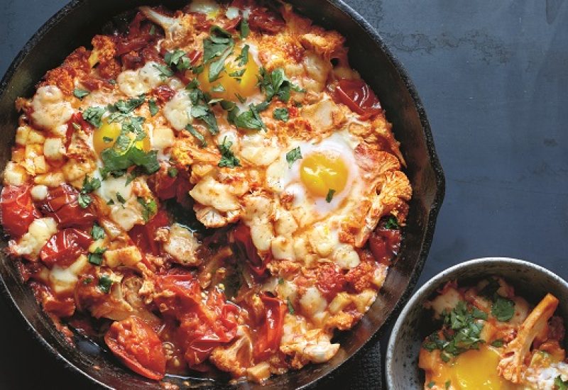 eggs recipe with cauliflower manchego