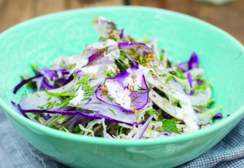 feat middle eastern slaw