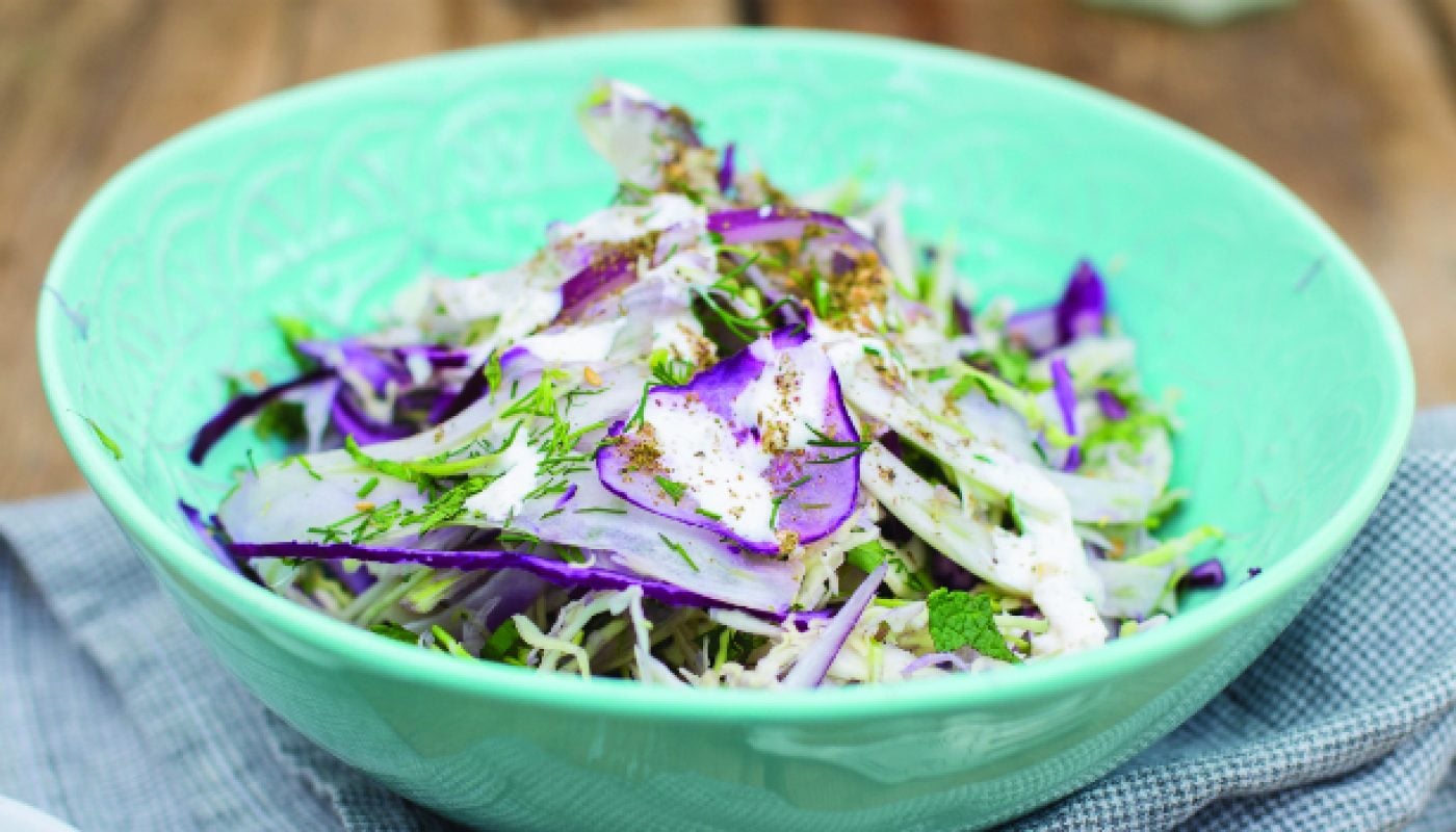 feat middle eastern slaw