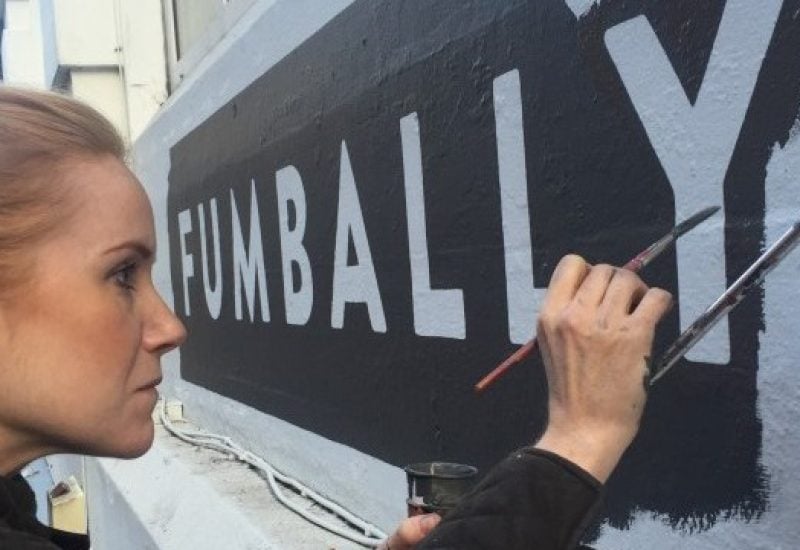 fumbally sign paining by Vanessa Powert