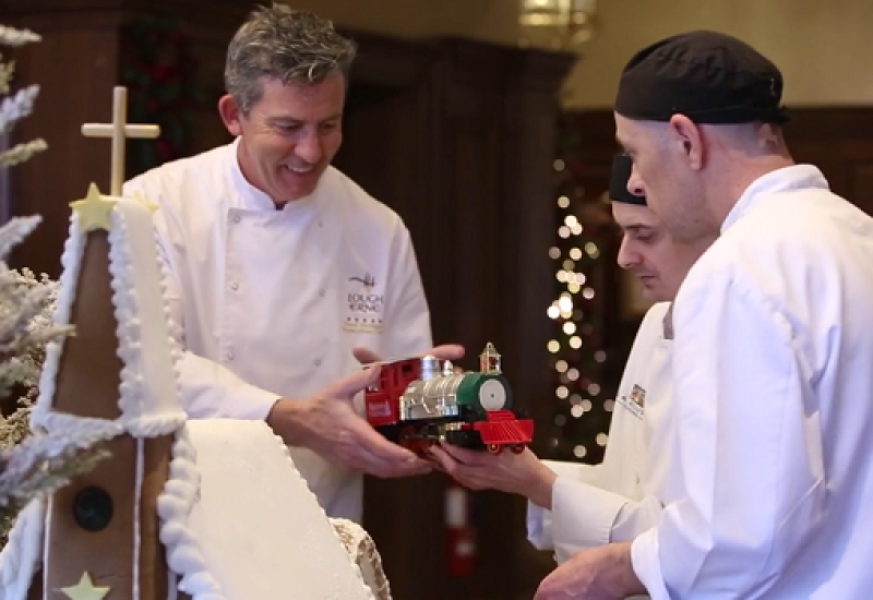 Watch: The Team at Lough Erne Resort Built Ireland's Most Beautiful Gingerbread House