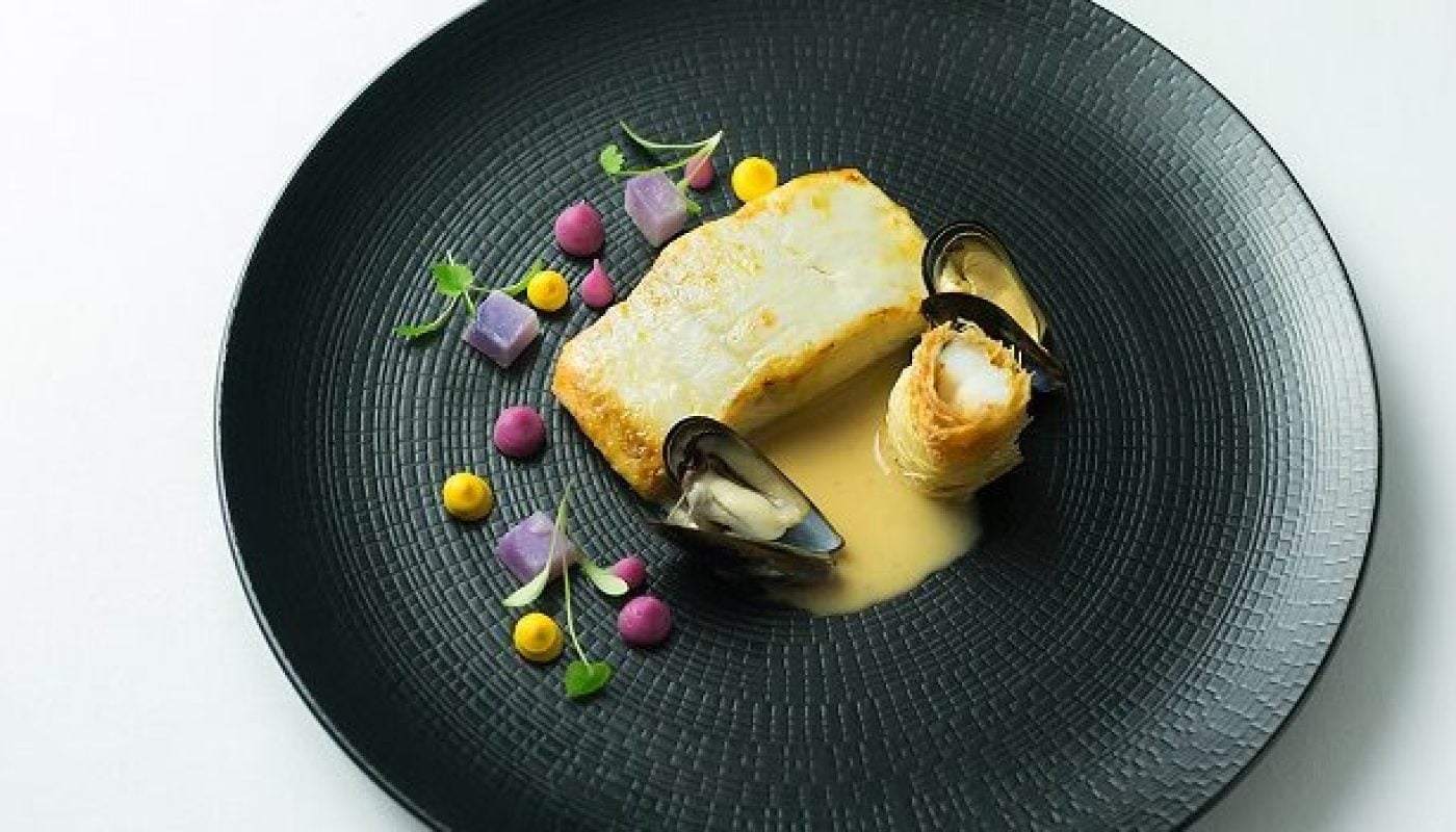 halibut , katafi wrapped langoustine & violetta potatoes2
