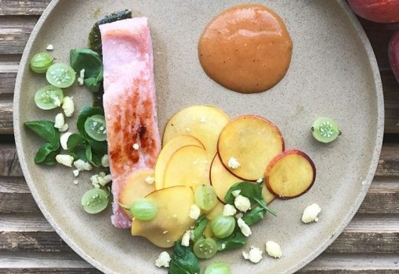 ham and peach salad recipe Alison O Reilly
