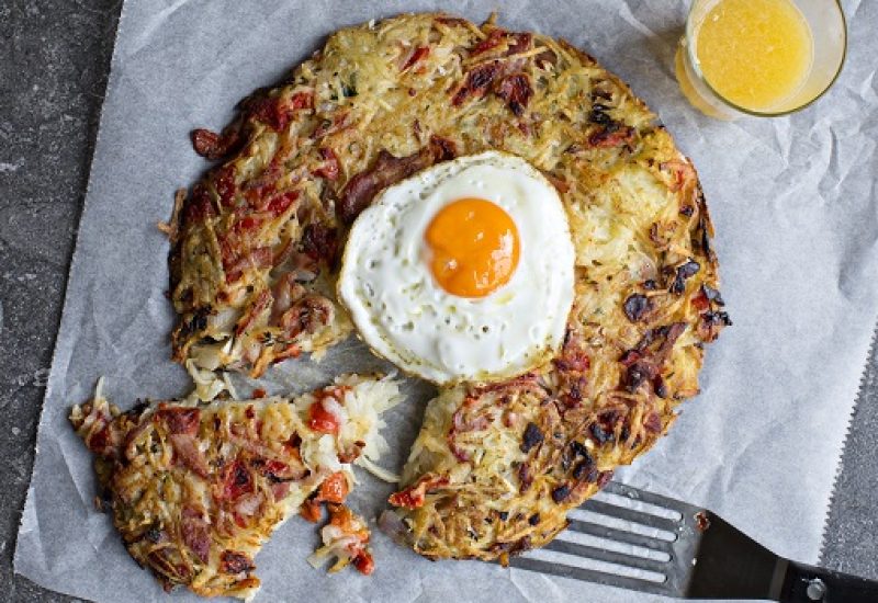 Red Pepper and Bacon Hash Browns Recipe by Chef Gearóid Lynch