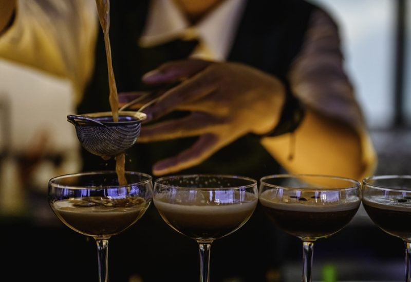 holic cocktail at the bar.