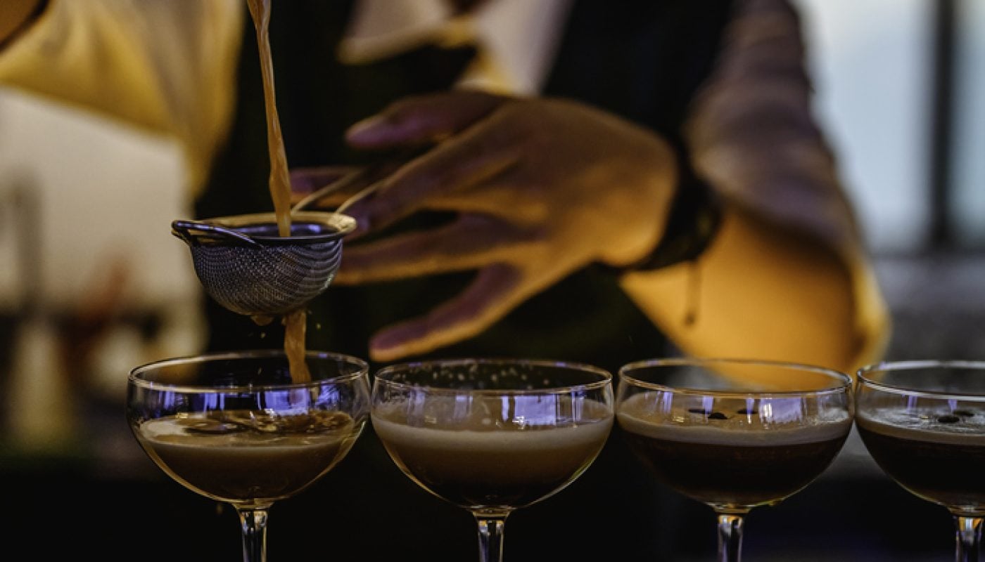 holic cocktail at the bar.