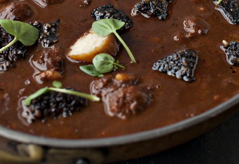 Stew of Clonakilty Black Ppudding with Flageolet Beans and Home-made Sausages Recipe by Peter Clifford
