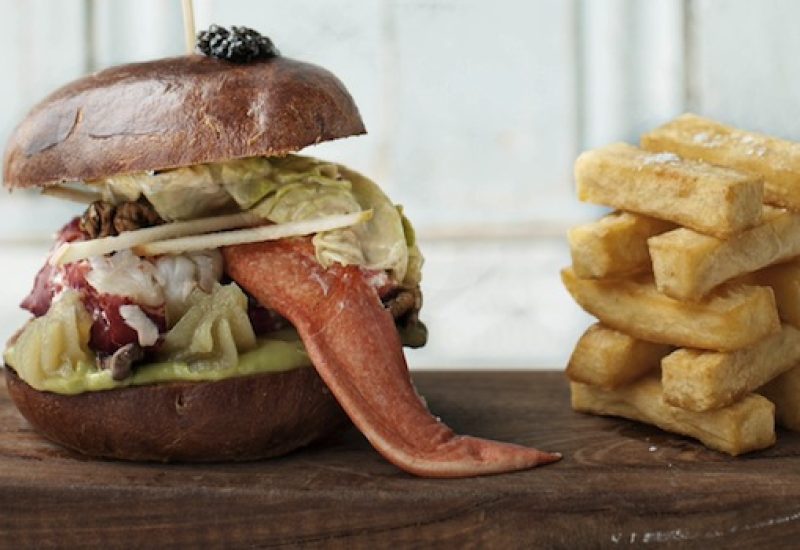 Lobster Burger & Avocado Mousse by Peter Clifford