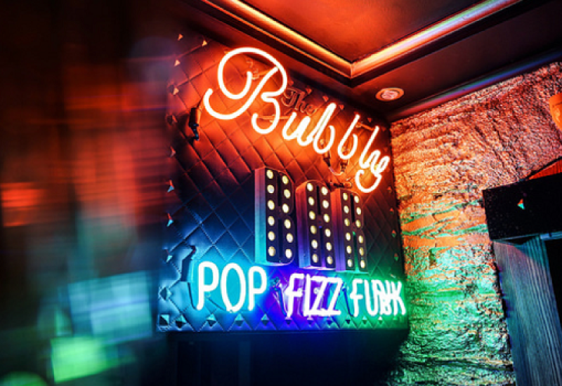 Newly Opened The Bubbly Bar New Channels the Glamour of Legendary Studio 54
