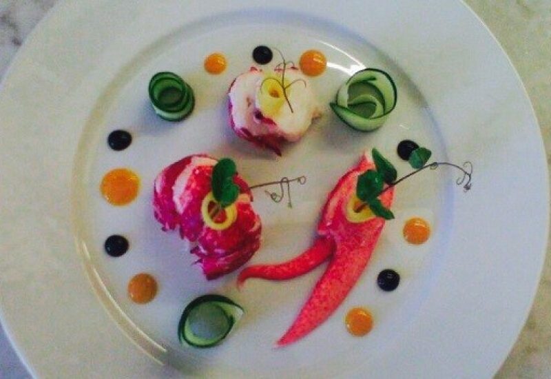 Butter Poached Lobster Recipe with Cucumber & Mango by Chef Benjamin Patterson