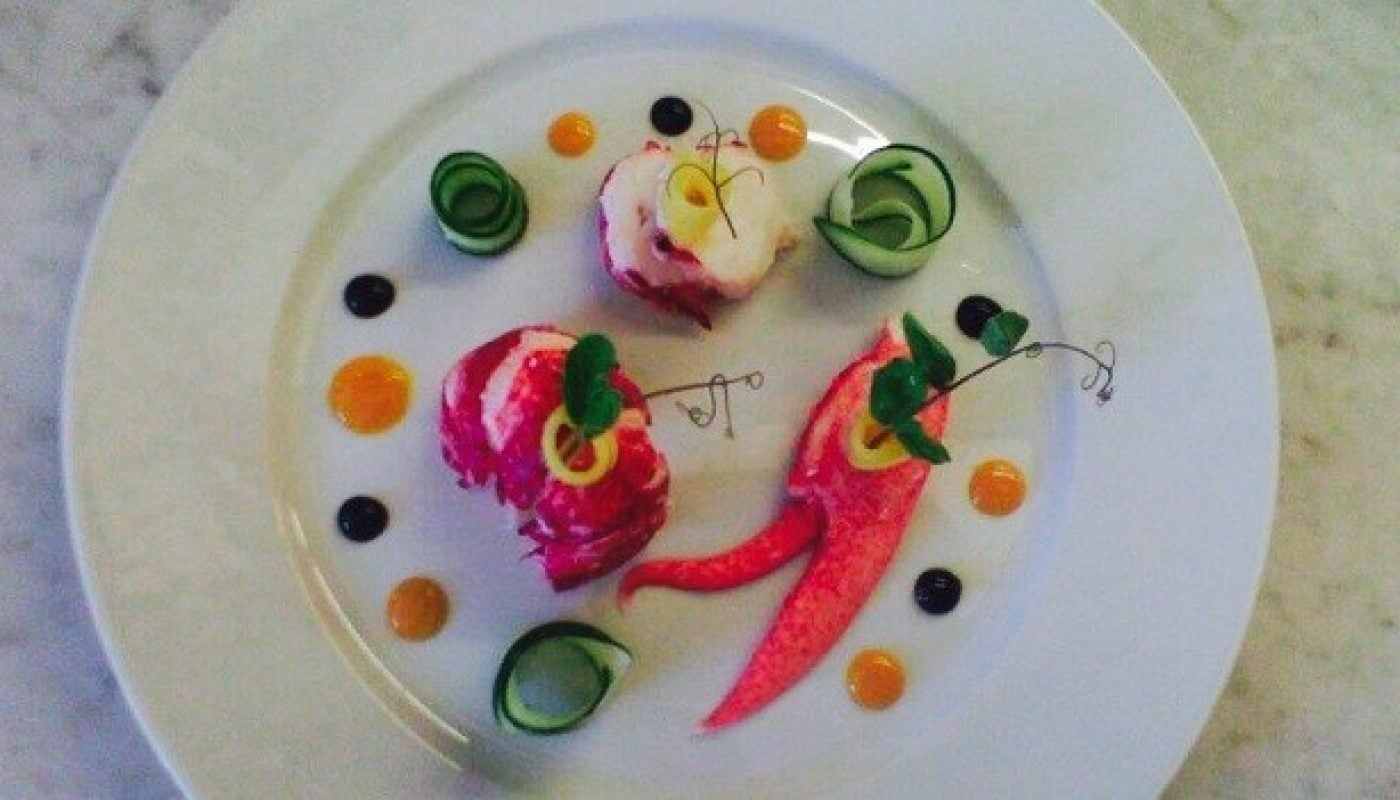Butter Poached Lobster Recipe with Cucumber & Mango by Chef Benjamin Patterson