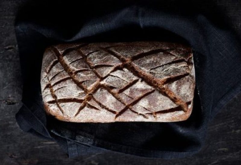 Freshly baked sourdough bread