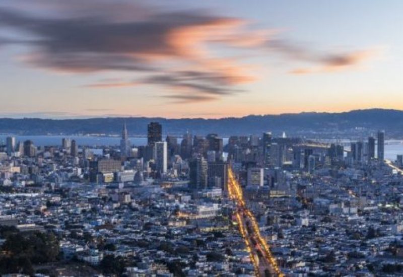San Francisco cityscape at night