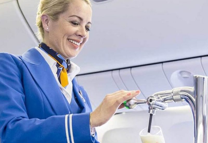KLM Airlines Partnered with Heineken to Offer Beer on Draft During Flights