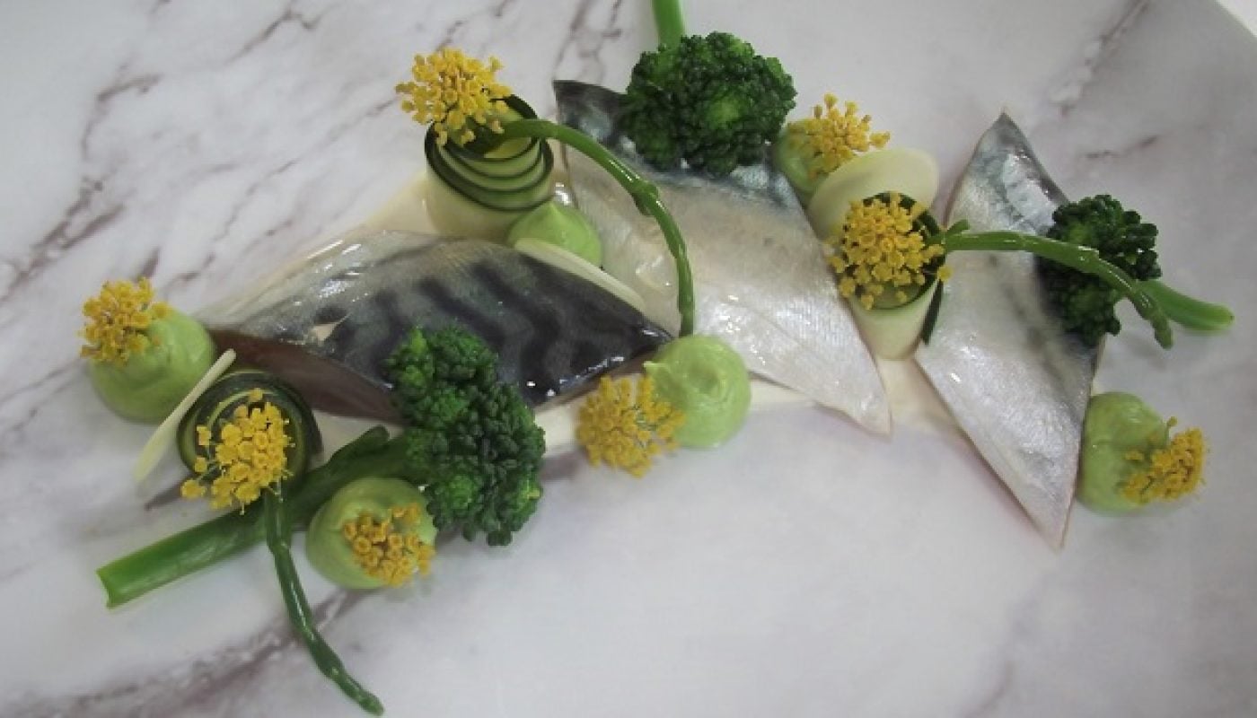 Cured Mackerel, Ballymakenny Tendersteam Broccoli & Samphire Puree Recipe By Chef Janice Casey Bracken