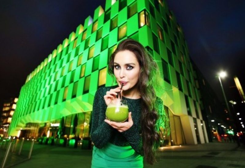 Roz Purcell Turns The Marker Hotel Green for St. Patrick's Festival