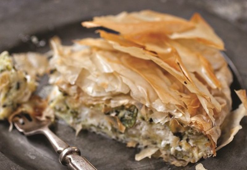 Courgette and Goat’s Cheese Filo Pie Recipe from Blazing Salads