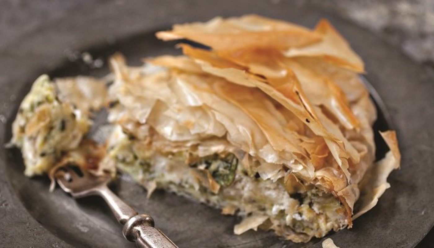 Courgette and Goat’s Cheese Filo Pie Recipe from Blazing Salads