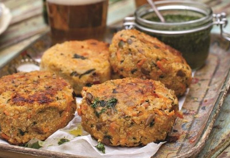 Red Lentil and Brown Rice Burger Recipe