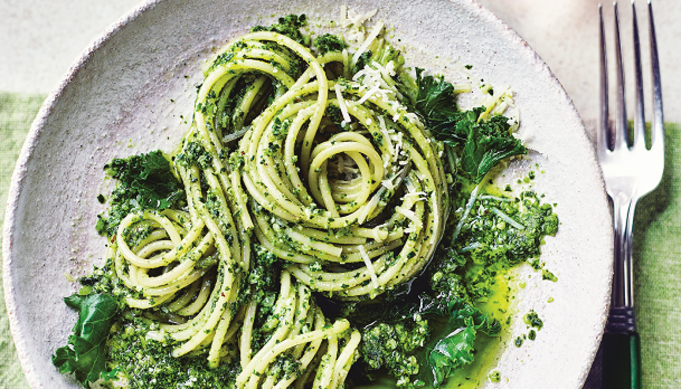 pasta and kale pesto recipe M&S
