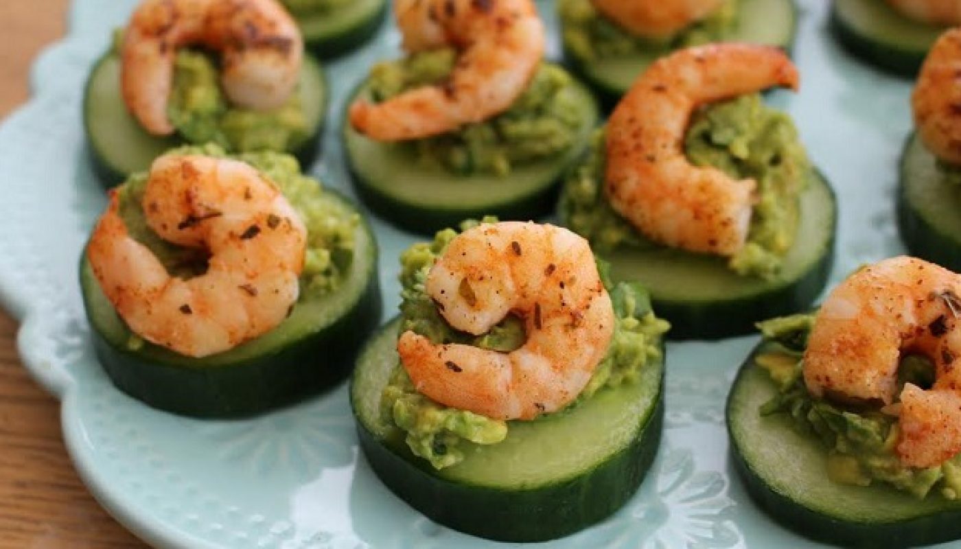 prawn and avocado bites prawn