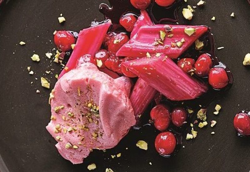 Frozen Rhubarb and Cranberry Meringue Recipe by Glynn Purnell