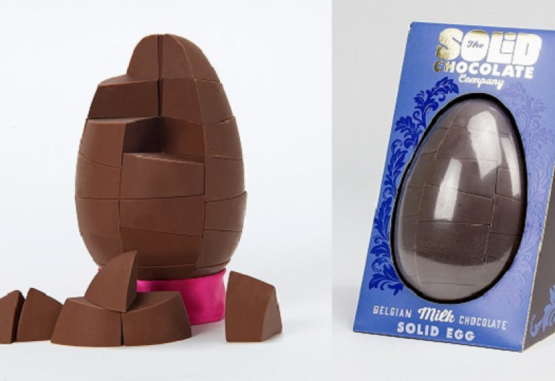 solid chocolate Easter egg