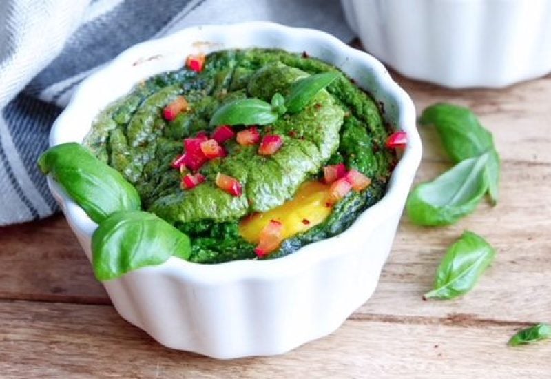 Spinach Soufflé Omelette Recipe